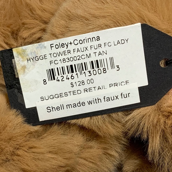 NWT - Foley + Corinna Faux Fur Tan Purse - Picture 8 of 8